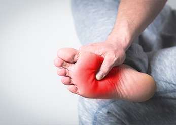 Woman foot isolated